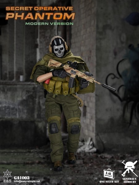 Figurka Ghost - Call of Duty (Secret Operative Phantom Modern Version) 1/6 Figure