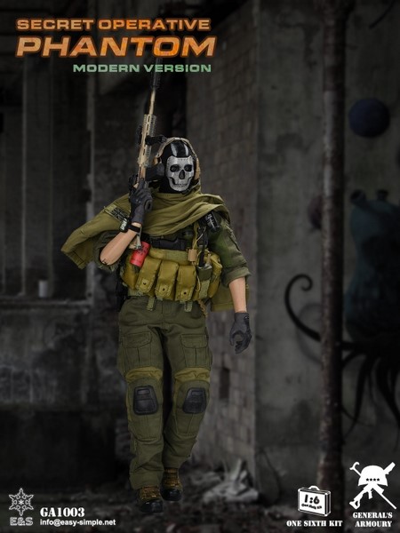 Figurka Ghost - Call of Duty (Secret Operative Phantom Modern Version) 1/6 Figure