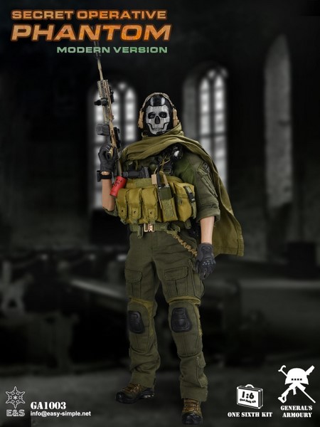 Figurka Ghost - Call of Duty (Secret Operative Phantom Modern Version) 1/6 Figure