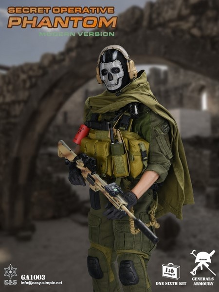 Figurka Ghost - Call of Duty (Secret Operative Phantom Modern Version) 1/6 Figure