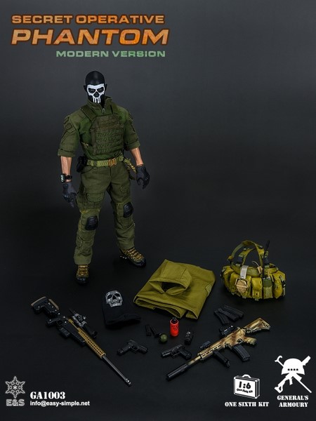 Figurka Ghost - Call of Duty (Secret Operative Phantom Modern Version) 1/6 Figure