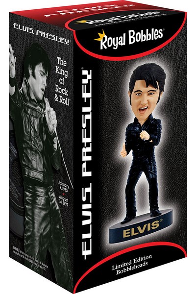 Figurka ELVIS BLACK LEATHER - Bobble Head