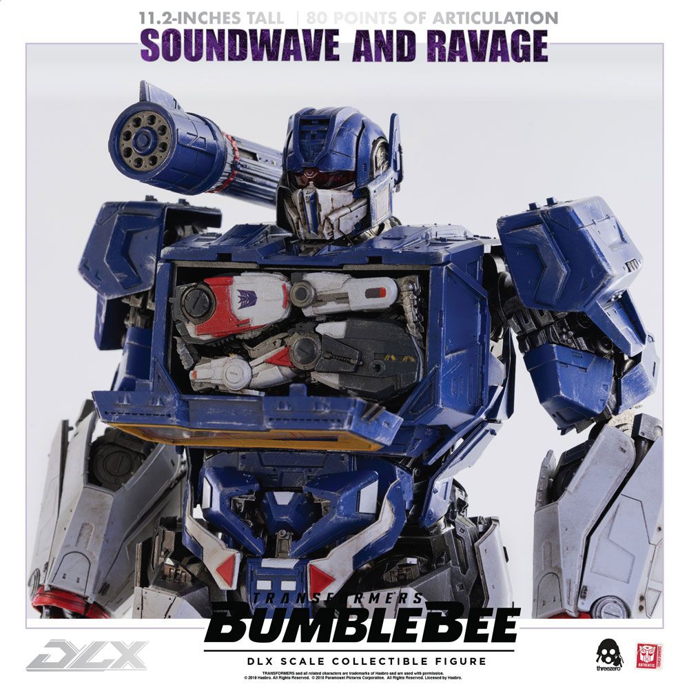Figurka Soundwave & Ravage - Transformers Bumblebee DLX Action Figure 2-Pack 1/6