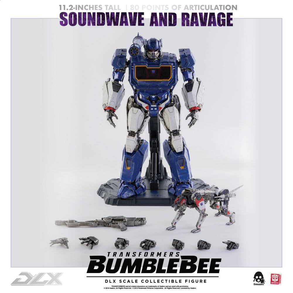 Figurka Soundwave & Ravage - Transformers Bumblebee DLX Action Figure 2-Pack 1/6