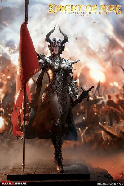 Figurka Knight of Fire Action Figure 1/6 Black Edition