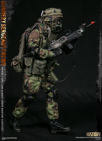 Figurka Gunnery Sergreant Crews - Marine Corps Saw Gunner Urban Warfare Exercices 1/6 Action Figure