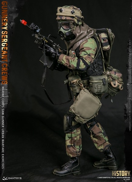 Figurka Gunnery Sergreant Crews - Marine Corps Saw Gunner Urban Warfare Exercices 1/6 Action Figure