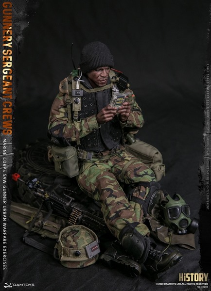 Figurka Gunnery Sergreant Crews - Marine Corps Saw Gunner Urban Warfare Exercices 1/6 Action Figure
