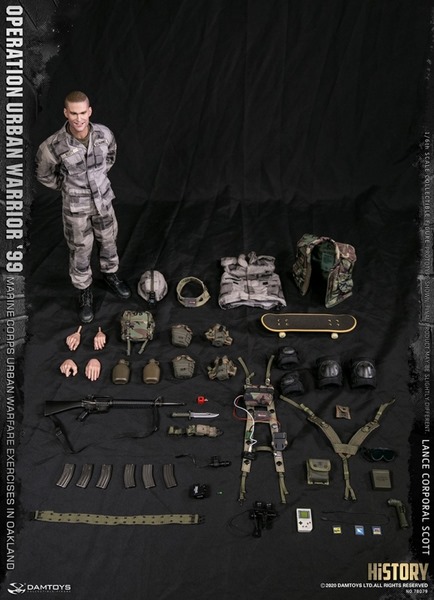 Figurka Lance Corporal Scott - Operation Urban Warrior '99 : Marine Corps Urban Warfare Exercises In Oakland 1/6 Action Figure