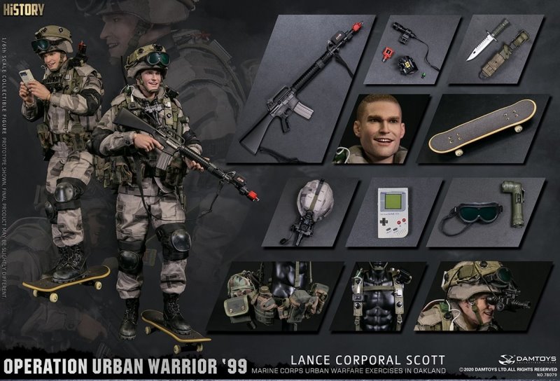 Figurka Lance Corporal Scott - Operation Urban Warrior '99 : Marine Corps Urban Warfare Exercises In Oakland 1/6 Action Figure