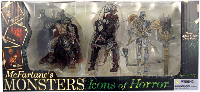 Sada figurek McFarlane Monsters Icons of Horror Action Figure 3-Pack
