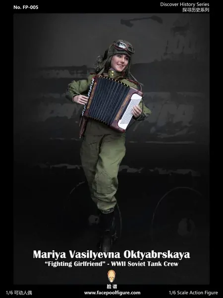 Figurka Mariya Vasilyevna Oktyabrskaya (Special Edition) - Fighting Girlfriend WWII Soviet Tank Crew 1/6 Action Figure