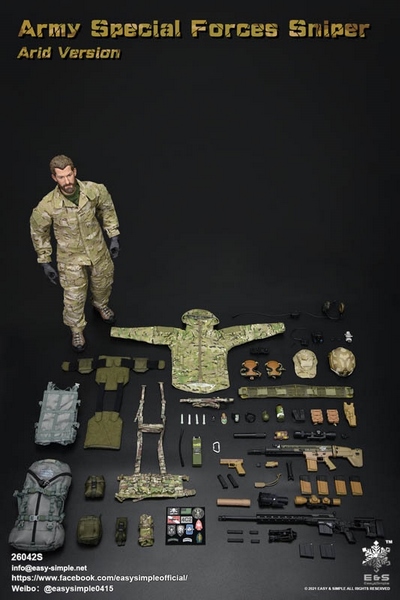 Figurka Sniper (Arid Version) - Army Special Forces 1/6 Action Figure