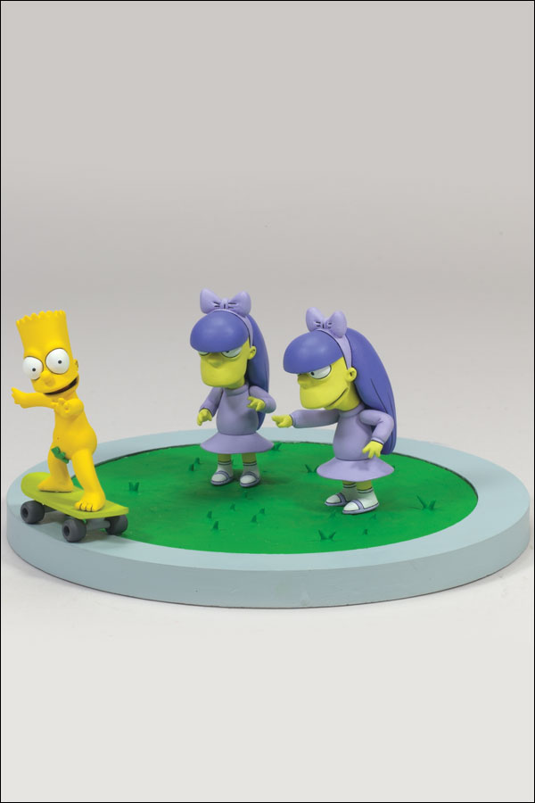Figurka BART, SHERRI, & TERRI: "DOODLE DOUBLE DARE" SET - THE SIMPSONS MOVIE