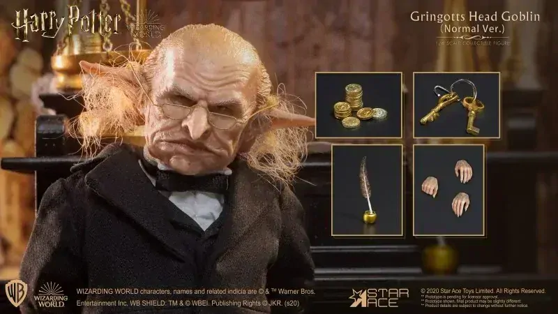 Figurka Gringotts Head Goblin - Harry Potter My Favourite Movie Action Figure 1/6