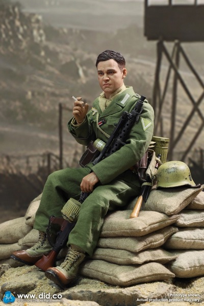 Figurka Bialas - German Afrika Corps WH MG34 Gunner 1/6 Action Figure