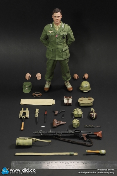 Figurka Bialas - German Afrika Corps WH MG34 Gunner 1/6 Action Figure