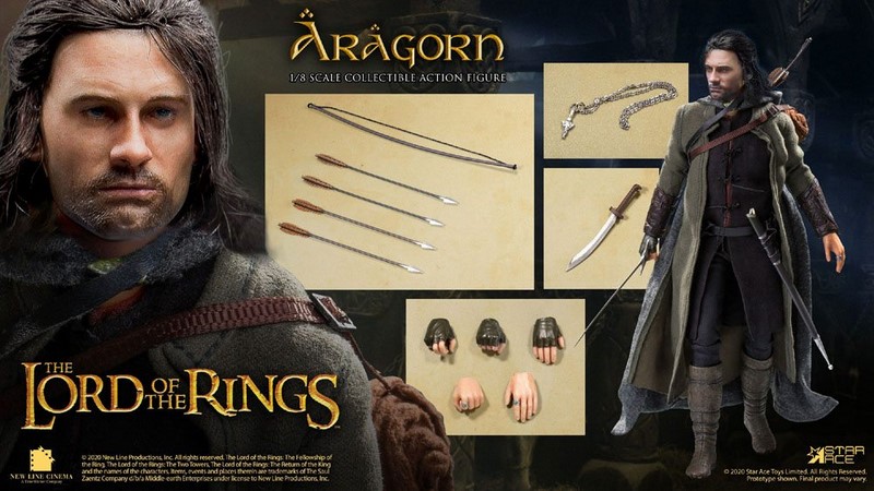 Figurka Aragorn Special Version - Lord of the Rings Real Master Series Action Figure 1/8
