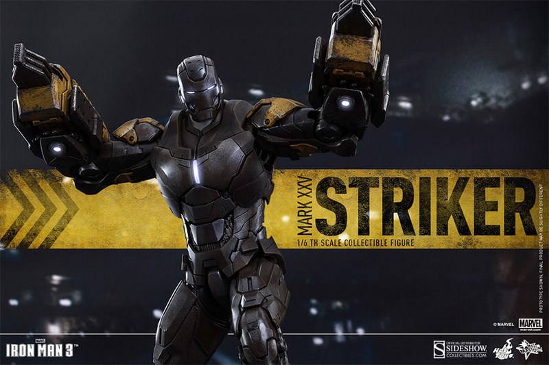 Figurka Iron Man Mark XXV Striker - Iron Man 3 Movie Masterpiece Figure 1/6