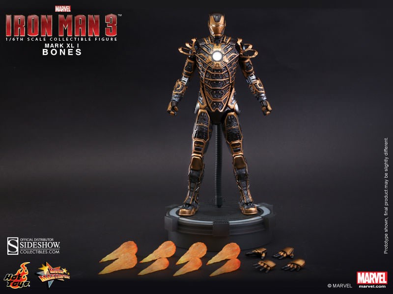 Figurka Iron Man Mark XLI Bones - Iron Man 3 Movie Action Figure 1/6 - Hot Toys