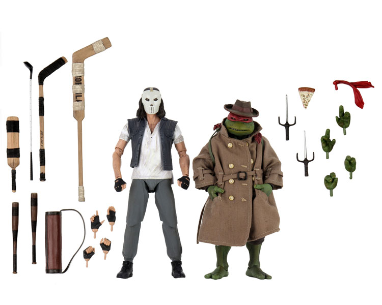 Figurky Casey Jones & Raphael - Teenage Mutant Ninja Turtles 1990 Action Figure 2-Pack