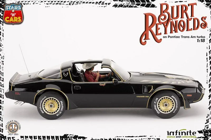 Soška BURT REYNOLDS ON PONTIAC 1/18 RESIN STATUE