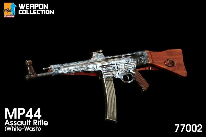 Zbraň pro 1/6 figurky - Sturmgewehr MP44 Assault Rifle White Wash (Grey)