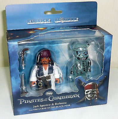 Figurky Jack Sparrow (Kubrick) & Barbossa (Bearbrick) - Pirates Of The Caribbean 2-Pack