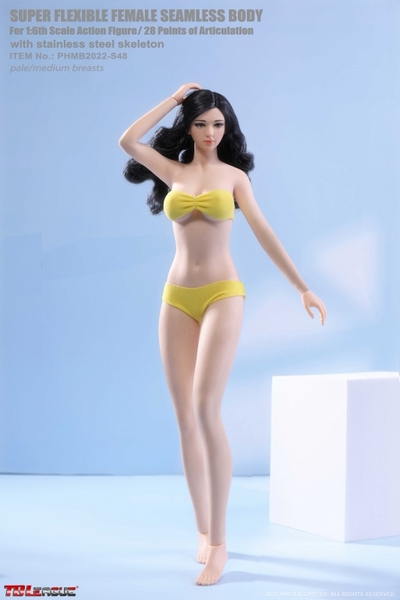 Figurka ženy Caucasian Pale Female Super Flexible Seamless Body (Middle Bust) 1/6