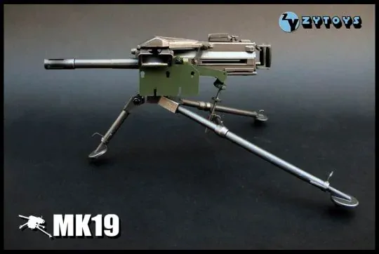 Zbraň pro 1/6 figurky MK19 Grenade Launcher Grey