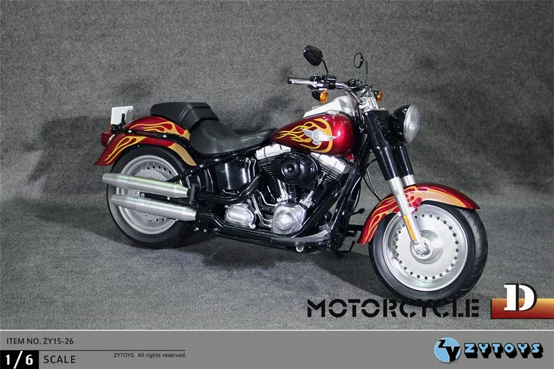 Motocykl pro 1/6 figurky - HD Type Motorcycle (Red)