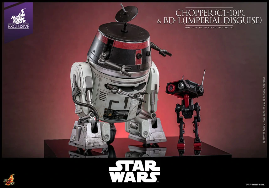 Figurky Chopper (C1-10P) & BD-1 (Imperial Disguise) - Star Wars 1/6 Action Figure