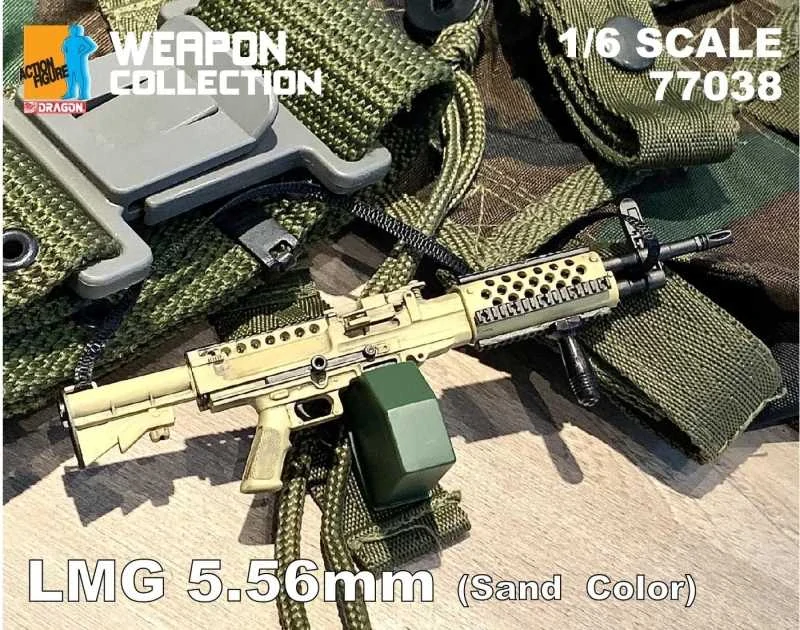 Zbraň pro 1/6 figurky 5,56mm Light Machine Gun (Sand)