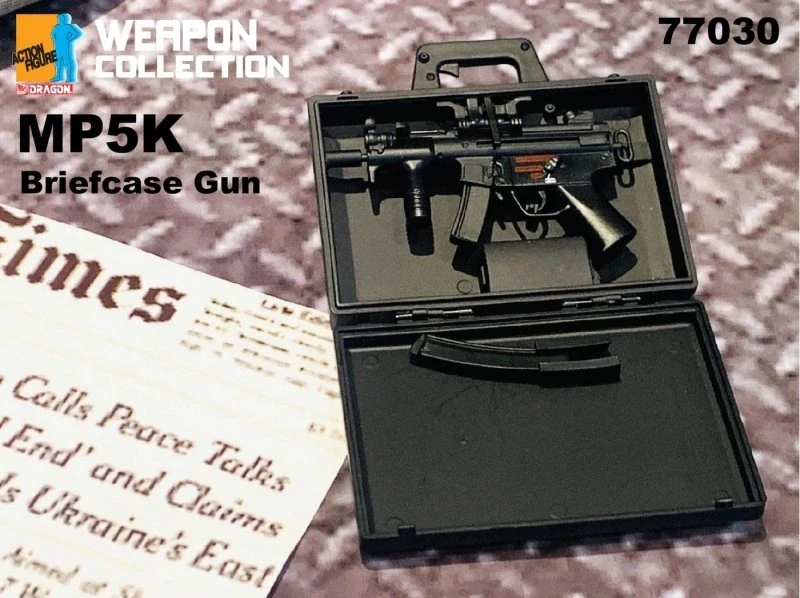 Zbraň pro 1/6 figurky MP5K Submachine Gun Briefcase (Black)