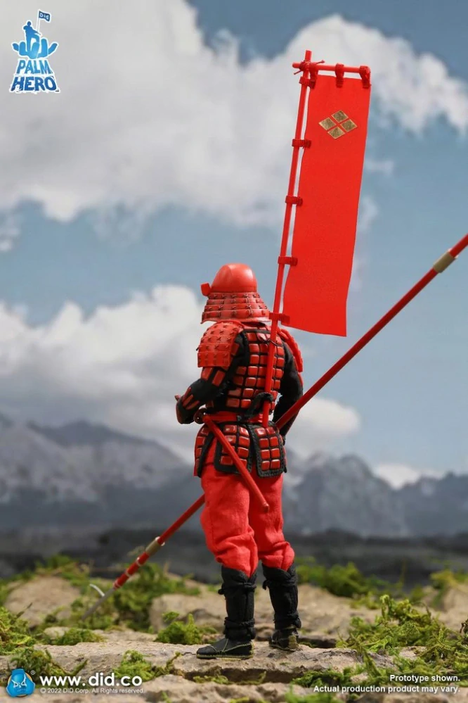 Figurka Red Japan Sengoku Soldier - Palm Hero Japan Samurai Series Action Figure 1/12