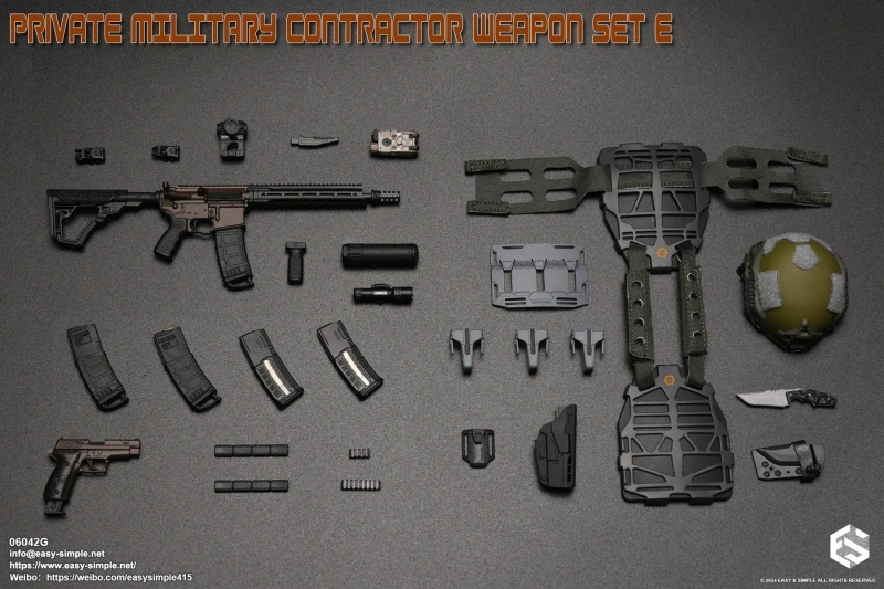 Zbraň pro 1/6 figurky Private Military Contractor Weapon Set E (Black)