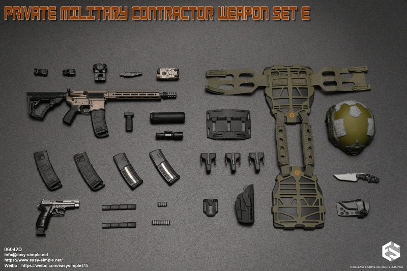 Zbraň pro 1/6 figurky Private Military Contractor Weapon Set E (Olive Drab)