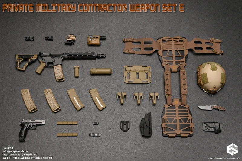 Zbraň pro 1/6 figurky Private Military Contractor Weapon Set E (Coyote)