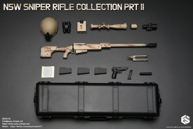 Zbraň pro 1/6 figurky NSW Sniper Rifle Collection Part III (2 Colors Camo)