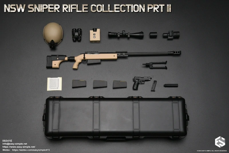 Zbraň pro 1/6 figurky NSW Sniper Rifle Collection Part III (Beige)