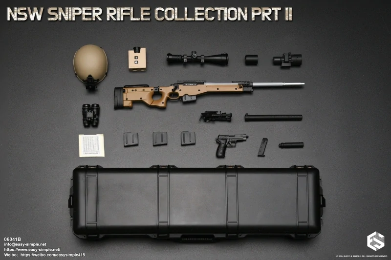 Zbraň pro 1/6 figurky NSW Sniper Rifle Collection Part III (Coyote)
