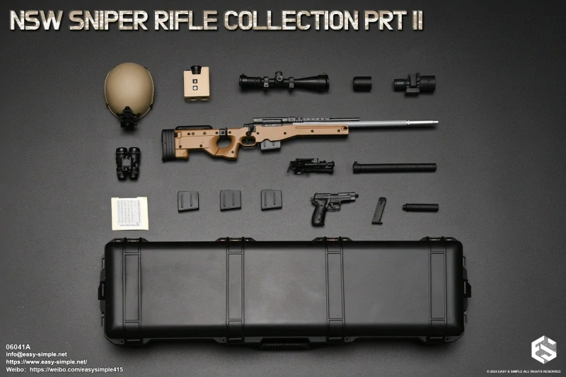 Zbraň pro 1/6 figurky NSW Sniper Rifle Collection Part III (Coyote)