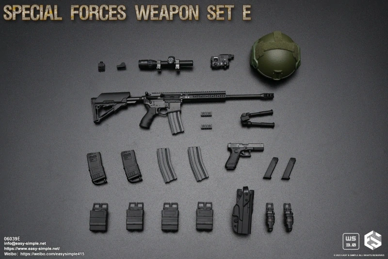 Zbraň pro 1/6 figurky Special Forces Weapon Set E (Black)