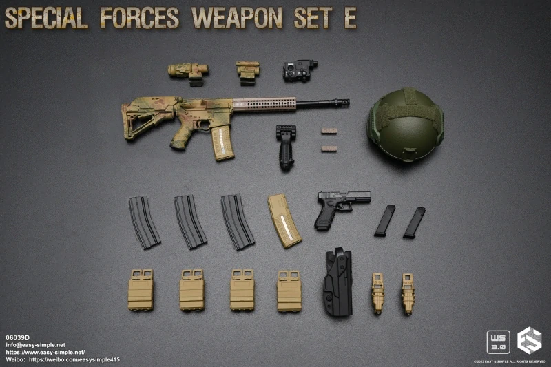 Zbraň pro 1/6 figurky Special Forces Weapon Set E (Snake Skin)