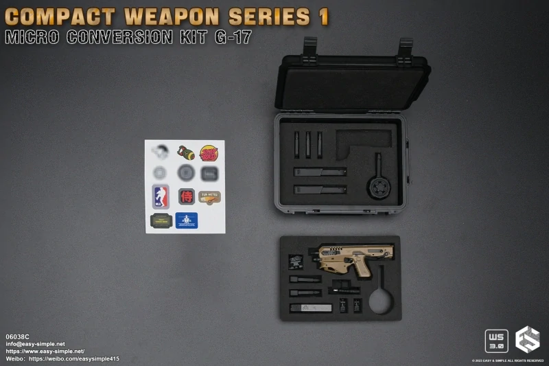 Zbraň pro 1/6 figurky Compact Weapon Series 1 - Micro Conversion Kit G-17 (Coyote)