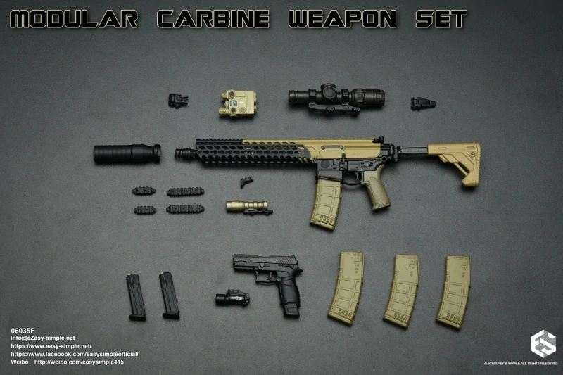 Zbraň pro 1/6 figurky Modular Carbine Weapon Set - MCX STD Carbine (Sand)