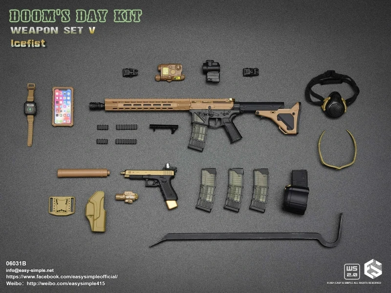 Zbraň pro 1/6 figurky Doom's Day Kit Weapon Set V Icefist (Beige)