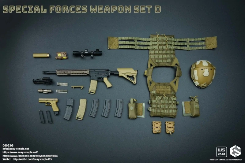 Zbraň pro 1/6 figurky Special Force Weapon Set D (Sand)
