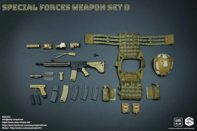 Zbraň pro 1/6 figurky Special Force Weapon Set D (Sand)