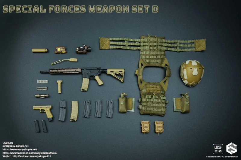 Zbraň pro 1/6 figurky Special Force Weapon Set D (Sand)